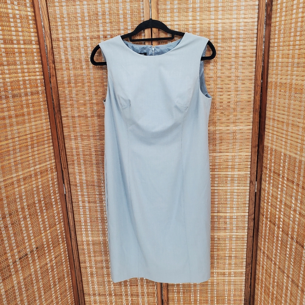♧ Jones New York Mallory Gray Scoop Neck Sheath Dress Gray Size 8 NWT
